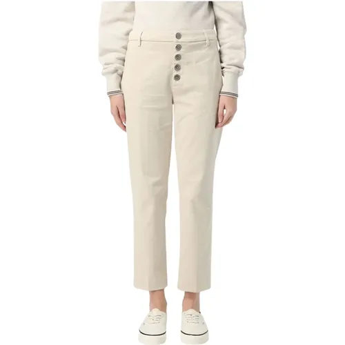 Stretch Gabardine Pants , female, Sizes: W27, W26 - Dondup - Modalova