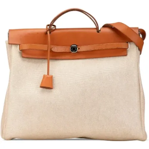 Pre-owned Canvas handbags , female, Sizes: ONE SIZE - Hermès Vintage - Modalova