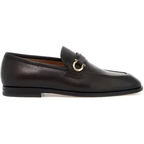 Gancini Lederloafer , Herren, Größe: 42 EU - Salvatore Ferragamo - Modalova