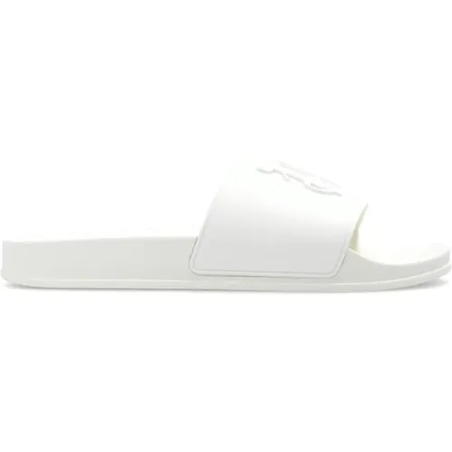 Monogrammed slides , male, Sizes: 6 UK - Palm Angels - Modalova