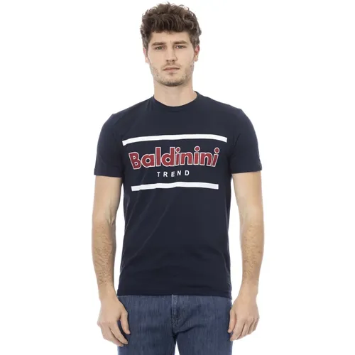 Kurzarm Rundhals T-Shirt , Herren, Größe: S - Baldinini - Modalova