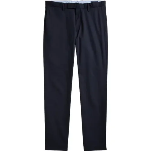 Marineblaue Stretch Slim Fit Chino Hose , Herren, Größe: W32 - Polo Ralph Lauren - Modalova