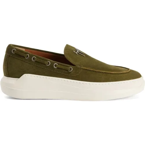 Casual Loafers Slip On , male, Sizes: 9 UK, 9 1/2 UK, 12 UK, 11 UK - giuseppe zanotti - Modalova