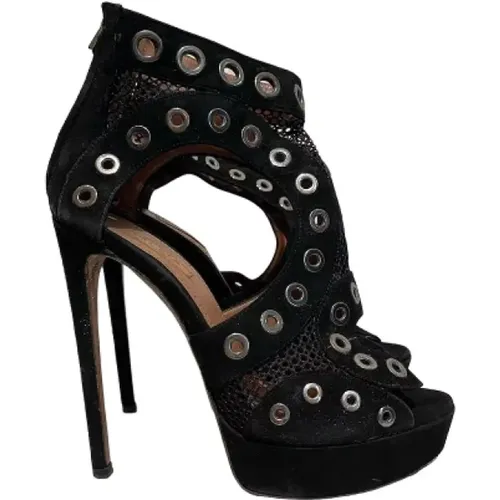 Pre-owned Suede heels , female, Sizes: 4 1/2 UK - Alaïa Pre-owned - Modalova
