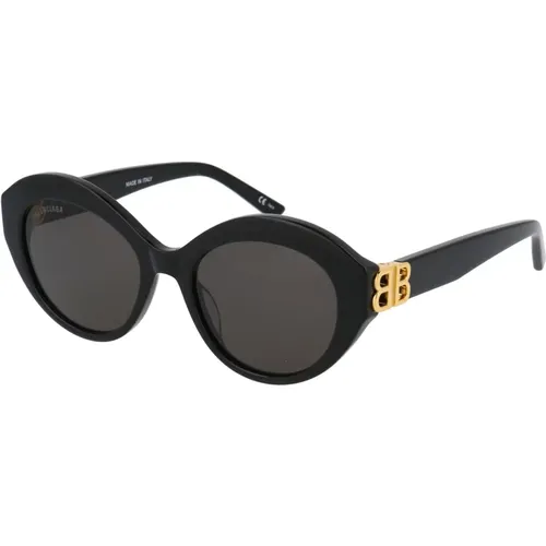 Stylische Sonnenbrille BB0133S,Schwarzer Rahmen Graue Linse Sonnenbrille - Balenciaga - Modalova