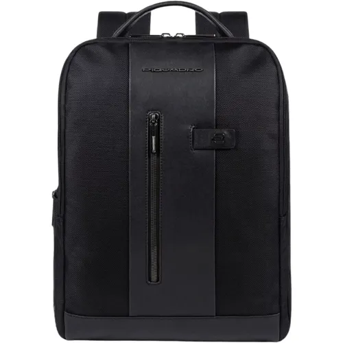 Schwarze Eimer-Tasche Rucksack , Herren, Größe: ONE Size - Piquadro - Modalova