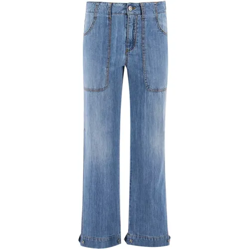 Wide Jeans , Damen, Größe: XS - Ermanno Scervino - Modalova