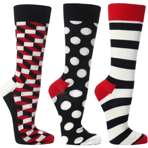 Er-Pack Gemusterte Socken Set , Damen, Größe: S - Happy Socks - Modalova
