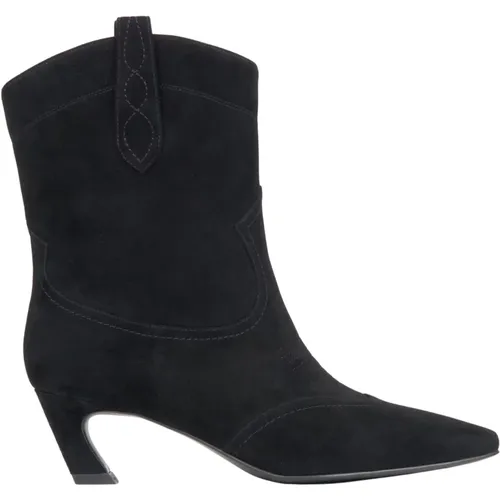 Women's Velour Cowboy Boots Er00116169 , female, Sizes: 6 UK, 4 UK, 5 UK, 7 UK, 3 UK - Estro - Modalova