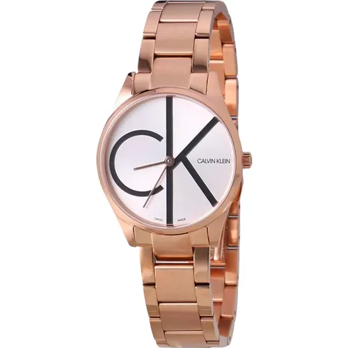 Elegant Rose Gold Quartz Watch - Calvin Klein - Modalova
