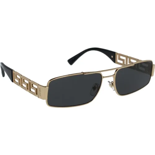 Ikonoische Sonnenbrille für Männer , Herren, Größe: 60 MM - Versace - Modalova