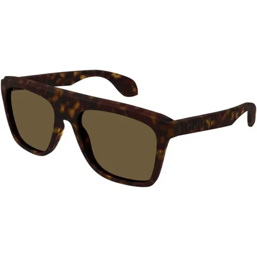 Braune Havana Sonnenbrille Gg1570S 002 - Gucci - Modalova