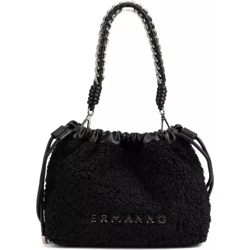 Kleine Hobo Spencer Pelz Handtasche - Ermanno Scervino - Modalova