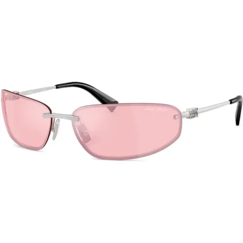 MU A50S 1Bc70J Sonnenbrillen , Damen, Größe: 68 MM - Miu Miu - Modalova