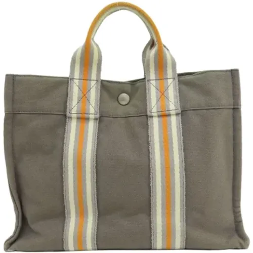 Pre-owned Canvas handbags , female, Sizes: ONE SIZE - Hermès Vintage - Modalova