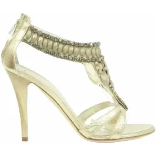 Pre-owned Leather sandals , female, Sizes: 3 UK - Giuseppe Zanotti Pre-owned - Modalova