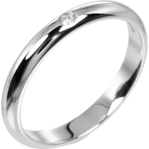 Pre-owned Platinum rings , female, Sizes: ONE SIZE - Cartier Vintage - Modalova