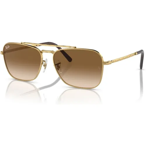 Gold/Light Shaded Sunglasses , male, Sizes: 58 MM - Ray-Ban - Modalova