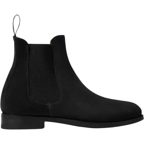 Schwarze Wildleder Chelsea Stiefel , Damen, Größe: 35 EU - Scarosso - Modalova