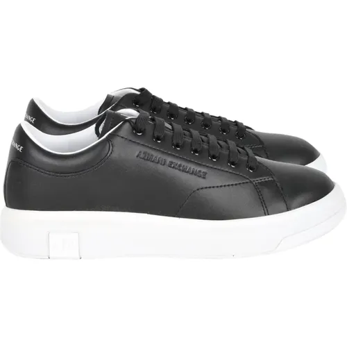 Schwarze Logo Hohe Sohle Sneakers , Herren, Größe: 44 EU - Emporio Armani - Modalova