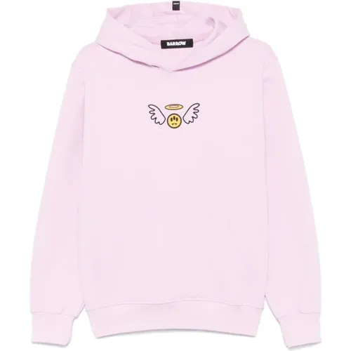 Rosa Lavendel Hoodie , Herren, Größe: M - BARROW - Modalova