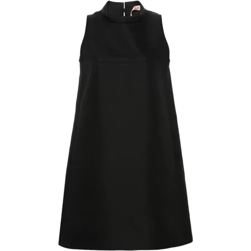Poplin Sleeveless Dress , female, Sizes: L, M - N21 - Modalova
