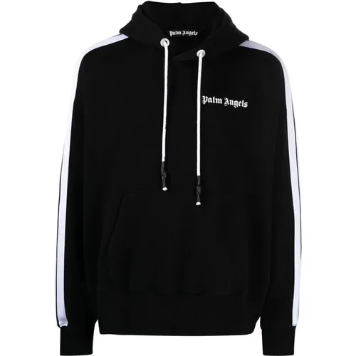 Sporty Stripe Side Hoodie in , male, Sizes: S - Palm Angels - Modalova