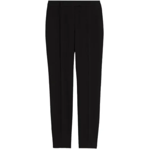 Schwarze Straight Leg Hose - Max Mara Studio - Modalova