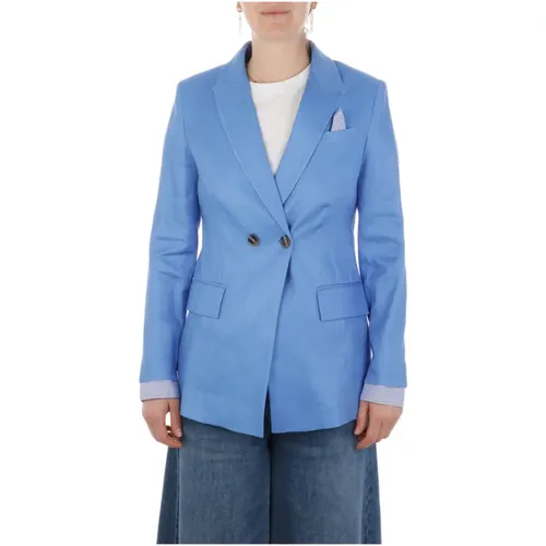 Double-Breasted Fabric Jacket , female, Sizes: M, S, L, XL - Nenette - Modalova