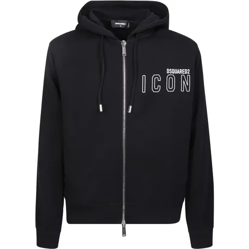 Zip Hoodie for Men , male, Sizes: XL, 3XL, S - Dsquared2 - Modalova