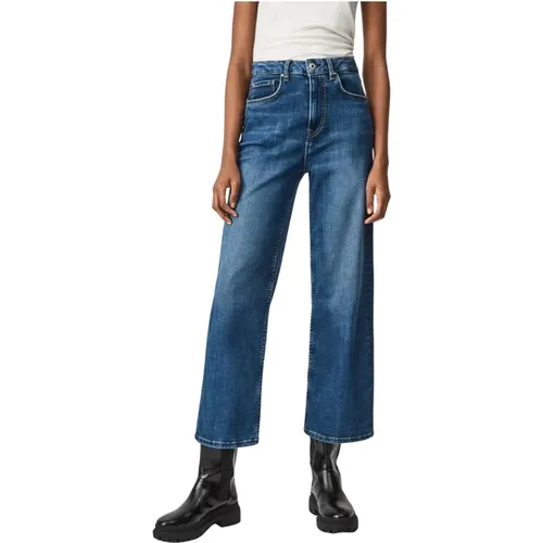 Gerades Jeans , Damen, Größe: W24 - Pepe Jeans - Modalova