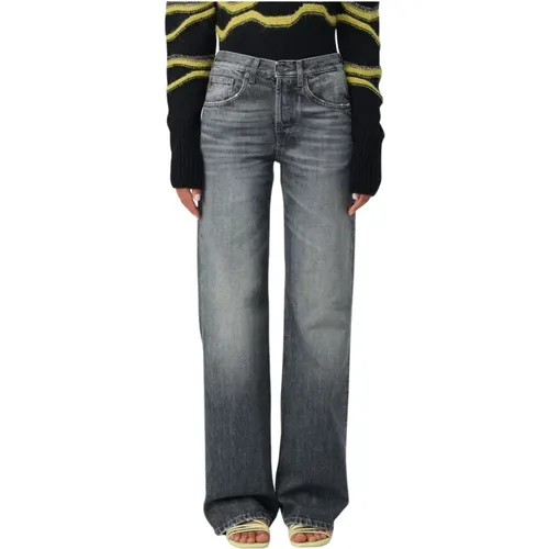 Denim Washed Jacklyn Pants , female, Sizes: W29, W28, W27 - Dondup - Modalova