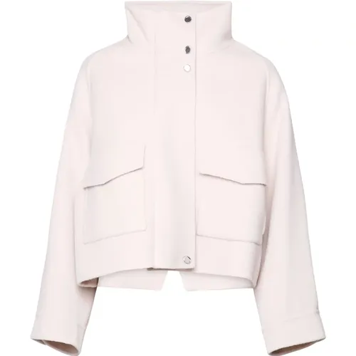 Caban Jacket with High Collar , female, Sizes: M, S - pinko - Modalova