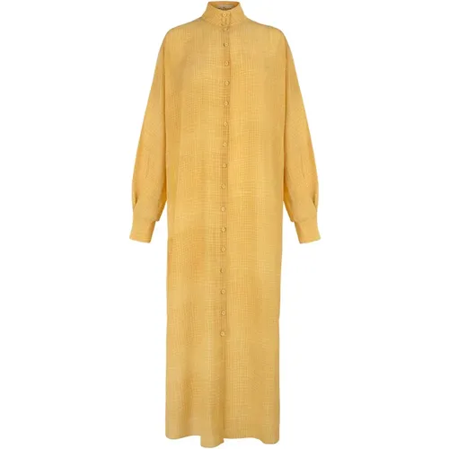 Mateo, printed silk dress , female, Sizes: XL, M, 2XL, L, S - Cortana - Modalova