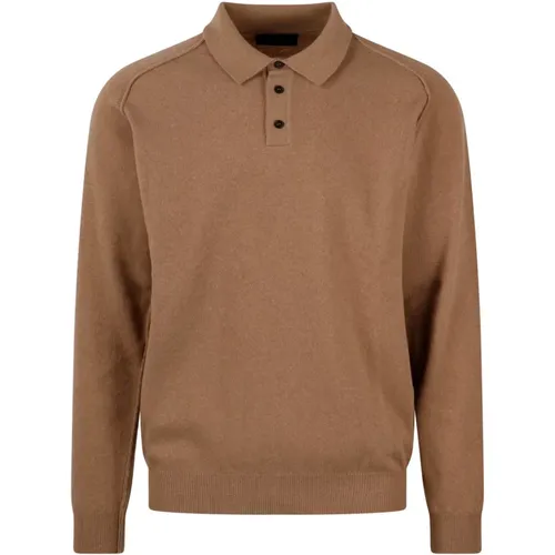 Superfine Wool Polo Shirt , male, Sizes: XL - Roberto Collina - Modalova
