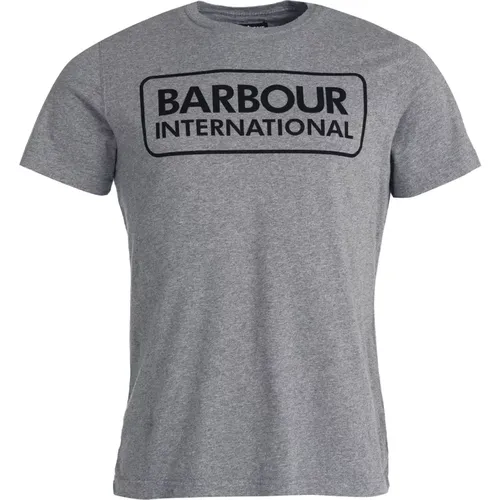 Essential Large Logo T-Shirt Anthracite , Herren, Größe: S - Barbour - Modalova