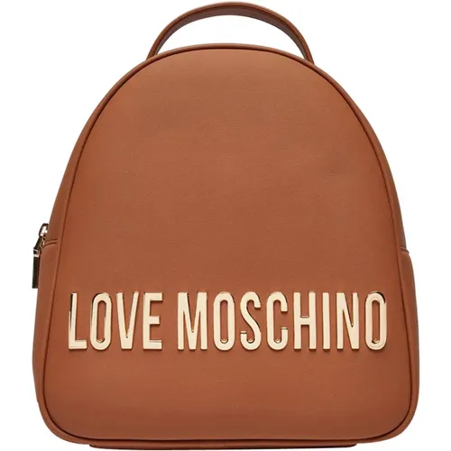 Faux Leather Trendy Backpack , female, Sizes: ONE SIZE - Love Moschino - Modalova