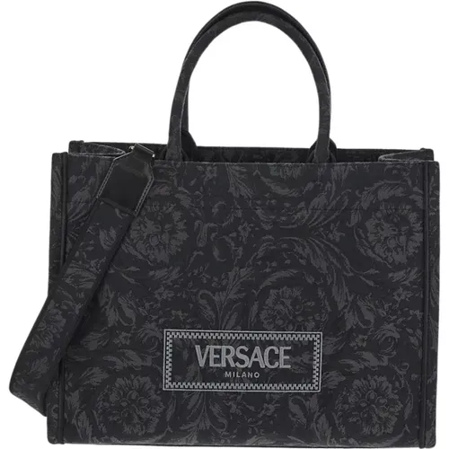 Athena Barocco Canvas Shopper Tasche - Versace - Modalova
