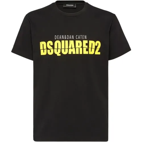 Stilvolle Herren T-Shirts & Polos Kollektion , Herren, Größe: L - Dsquared2 - Modalova