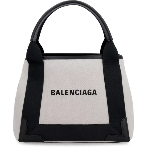 Canvas-Tasche mit Lederdetails - Balenciaga - Modalova