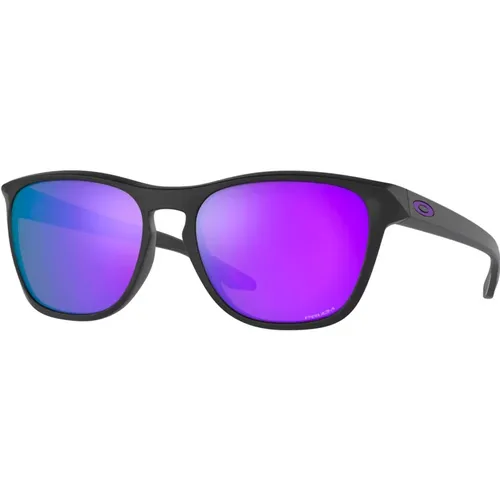 Matte Schwarze Sonnenbrille mit Prizm Violet - Oakley - Modalova