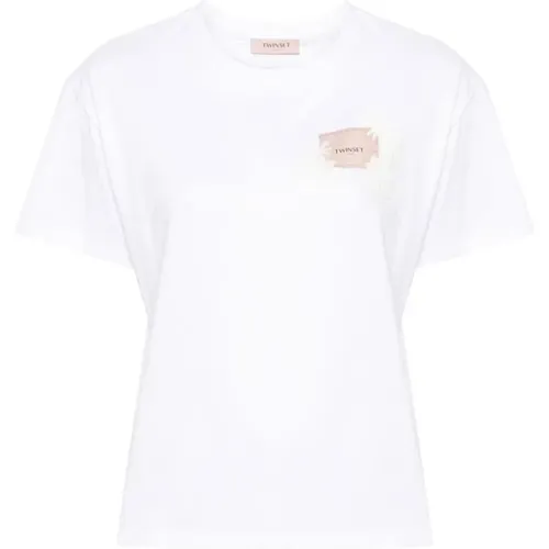 T-Shirts , Damen, Größe: L - Twinset - Modalova