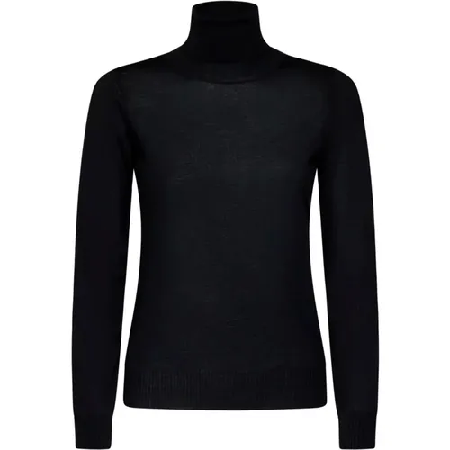 Ribbed Turtleneck Sweater , female, Sizes: L, S, M - Drumohr - Modalova