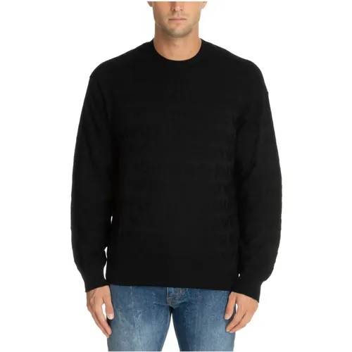 Plain Logo Sweater , male, Sizes: M, L - Emporio Armani - Modalova