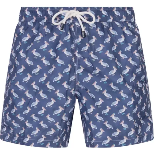 Blue Pelican Swim Shorts , male, Sizes: XL, 2XL - Fedeli - Modalova