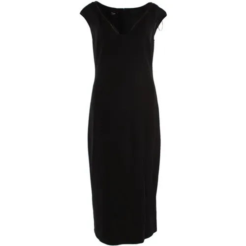 Schwarzes Kleid mit Elastan Material , Damen, Größe: XS - pinko - Modalova