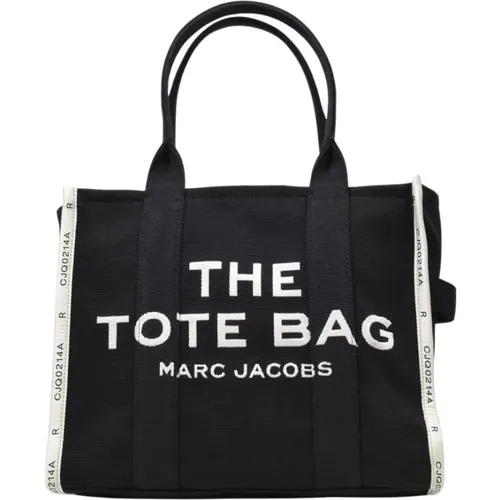 Schwarze Canvas Iconic Tote Tasche , Herren, Größe: ONE Size - Marc Jacobs - Modalova