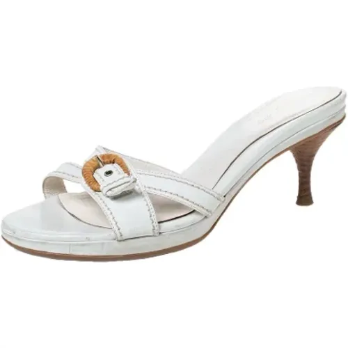 Pre-owned Leder sandals , Damen, Größe: 39 1/2 EU - Sergio Rossi Pre-owned - Modalova