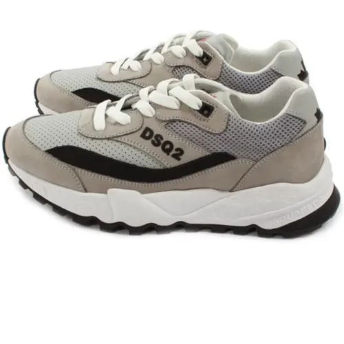 Grey Sneakers for Men , male, Sizes: 6 UK - Dsquared2 - Modalova
