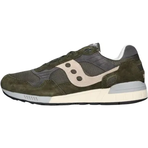 Grüne Shadow 5000 W Low Sneakers , Herren, Größe: 42 EU - Saucony - Modalova